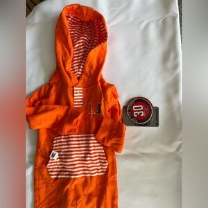 Miami Hurricanes Orange Striped Baby Apparel